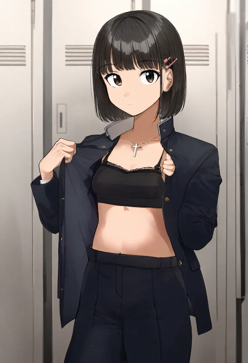 普通の表情の先輩