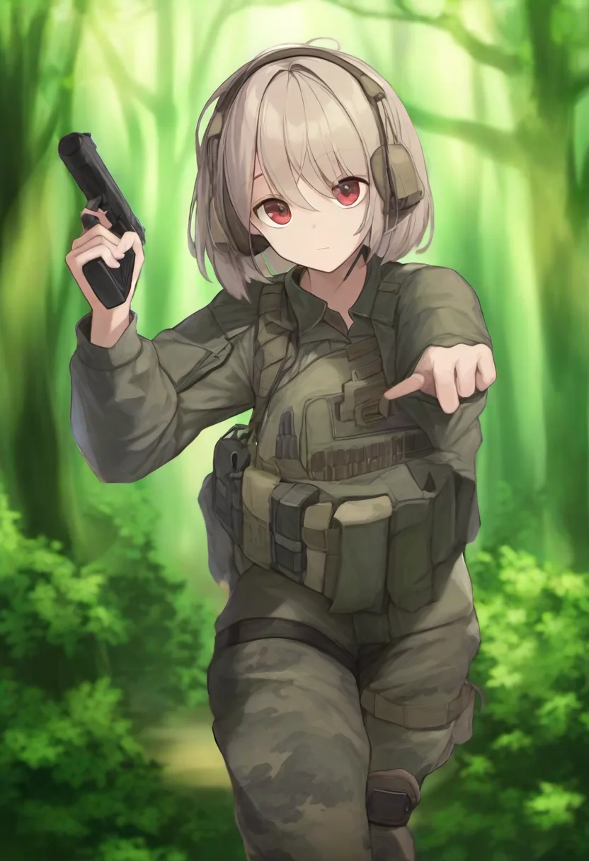 美人兵士に発見される