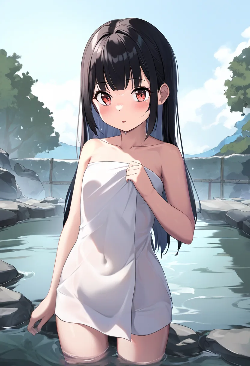 ちっぱい先輩、タオルが外される