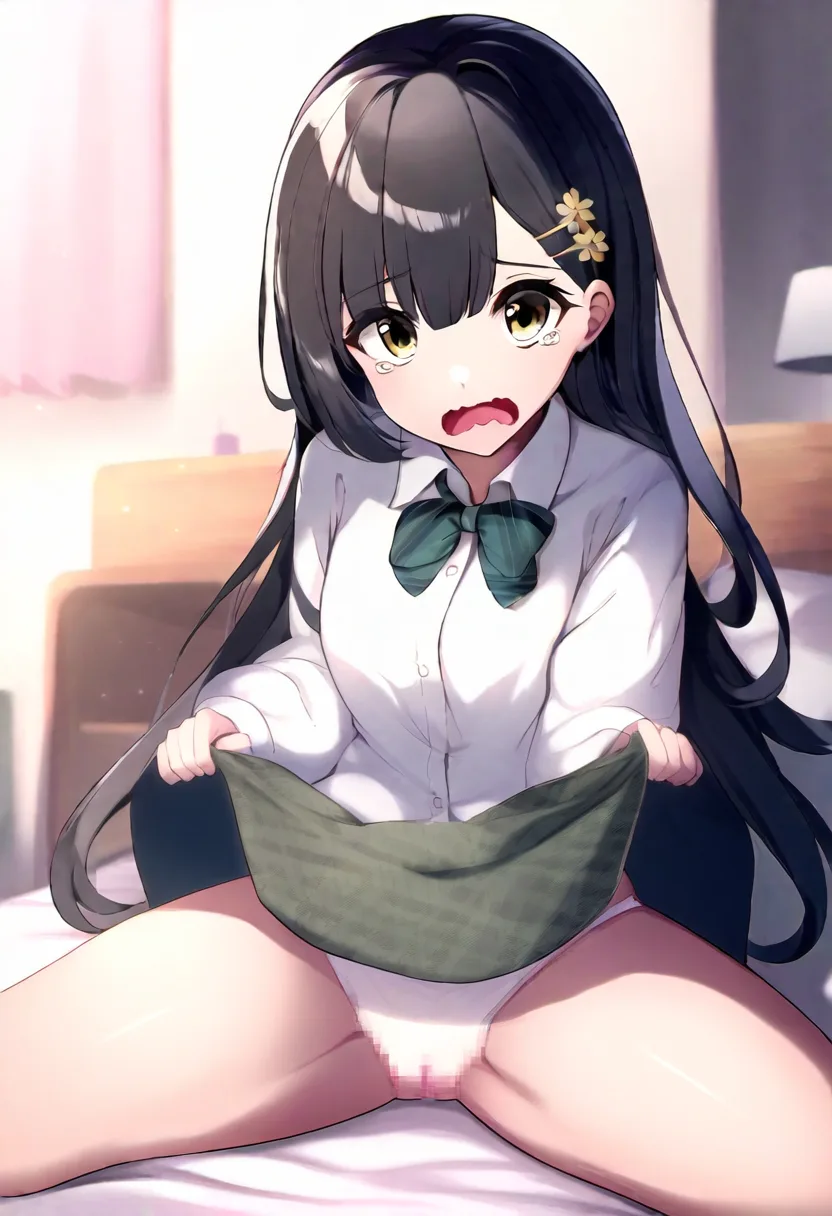 たくし上げる妹