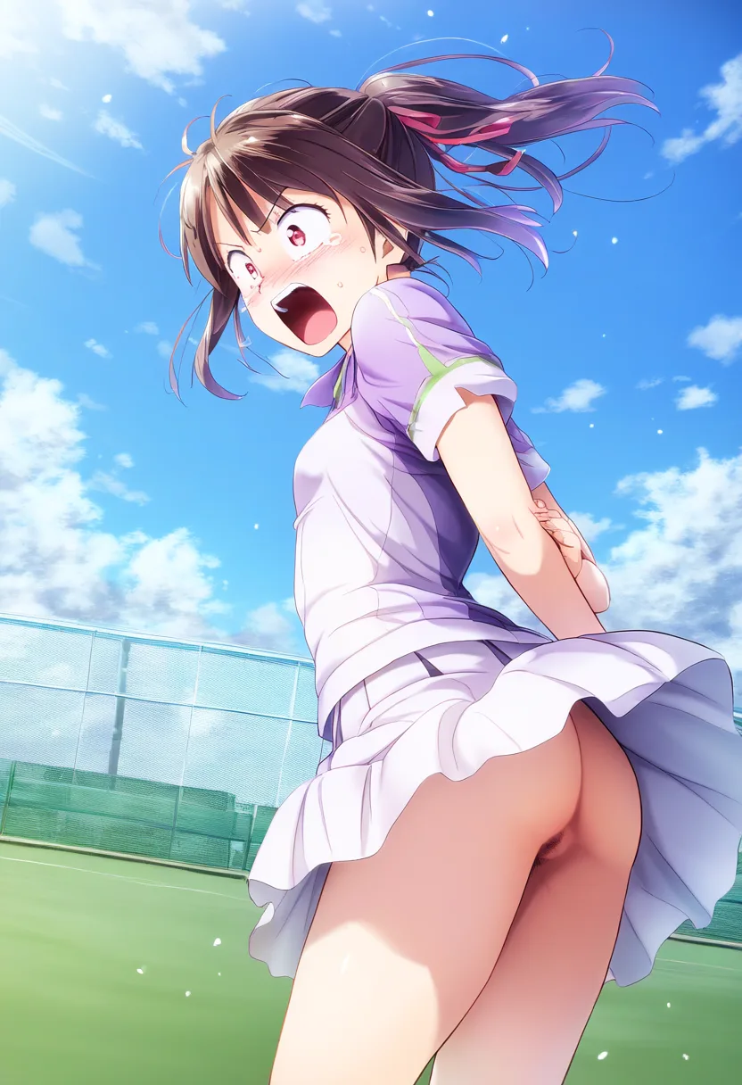 うわああああ、とかいってそうなポニテ女子。