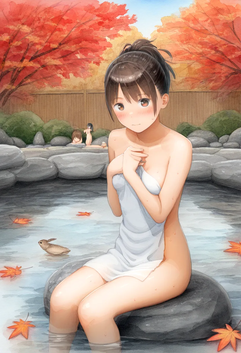 ちょっと恥ずかしそうな女子。