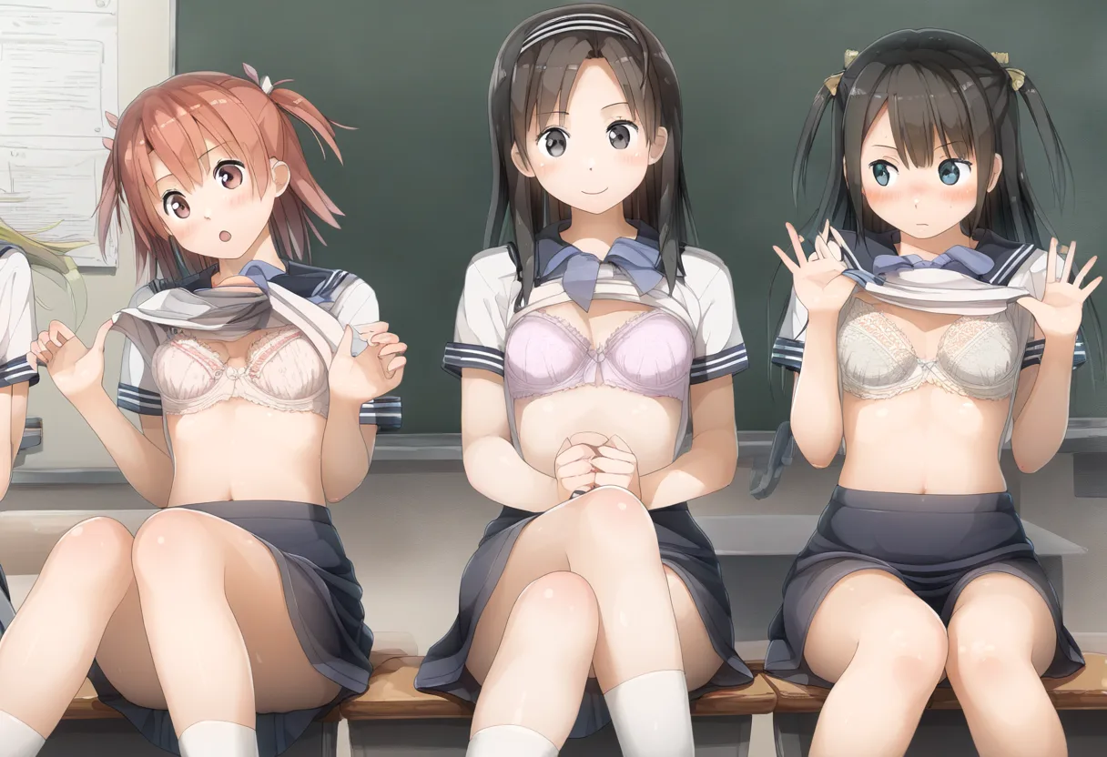 どうかされましたか？なブラ見せ女子。