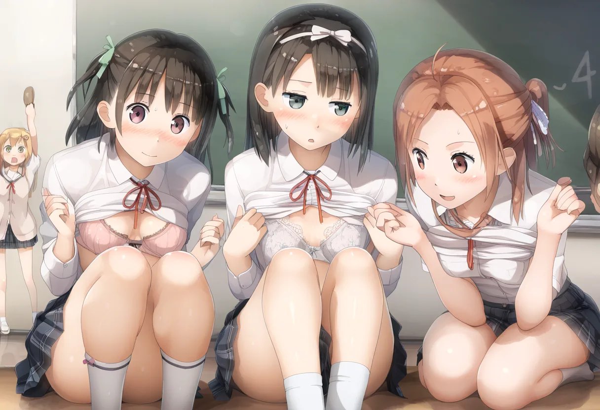 みんなのブラ。三人で。