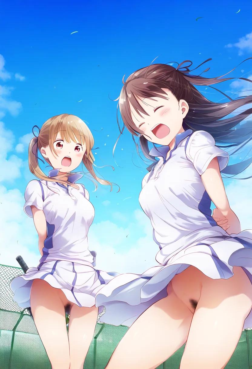 やらかしテニス女子のノーパンの刑