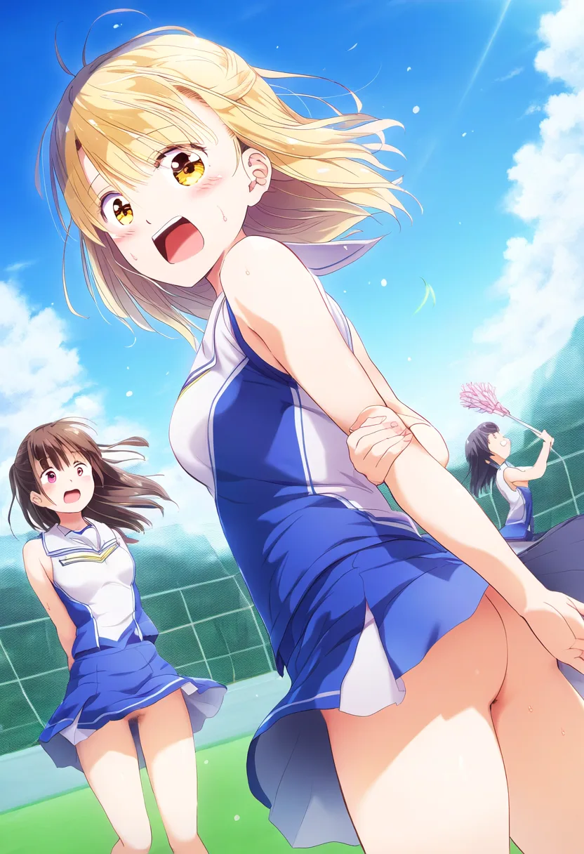チアリーダーはノーパンです。
