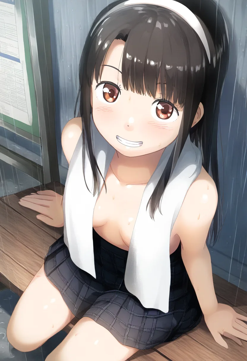 トップレスで誘ってくる女子。