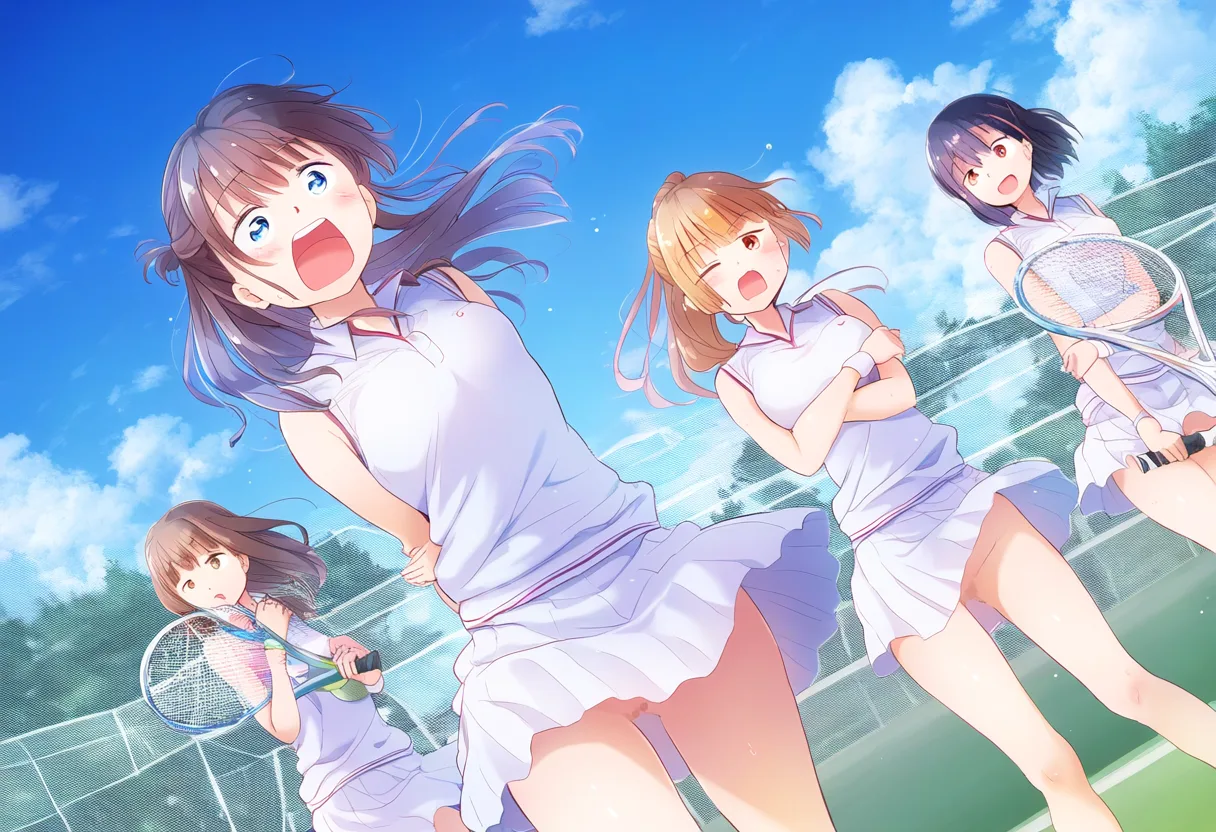 ノーパンテニス部は罰ゲーム見たさに人が集まる。