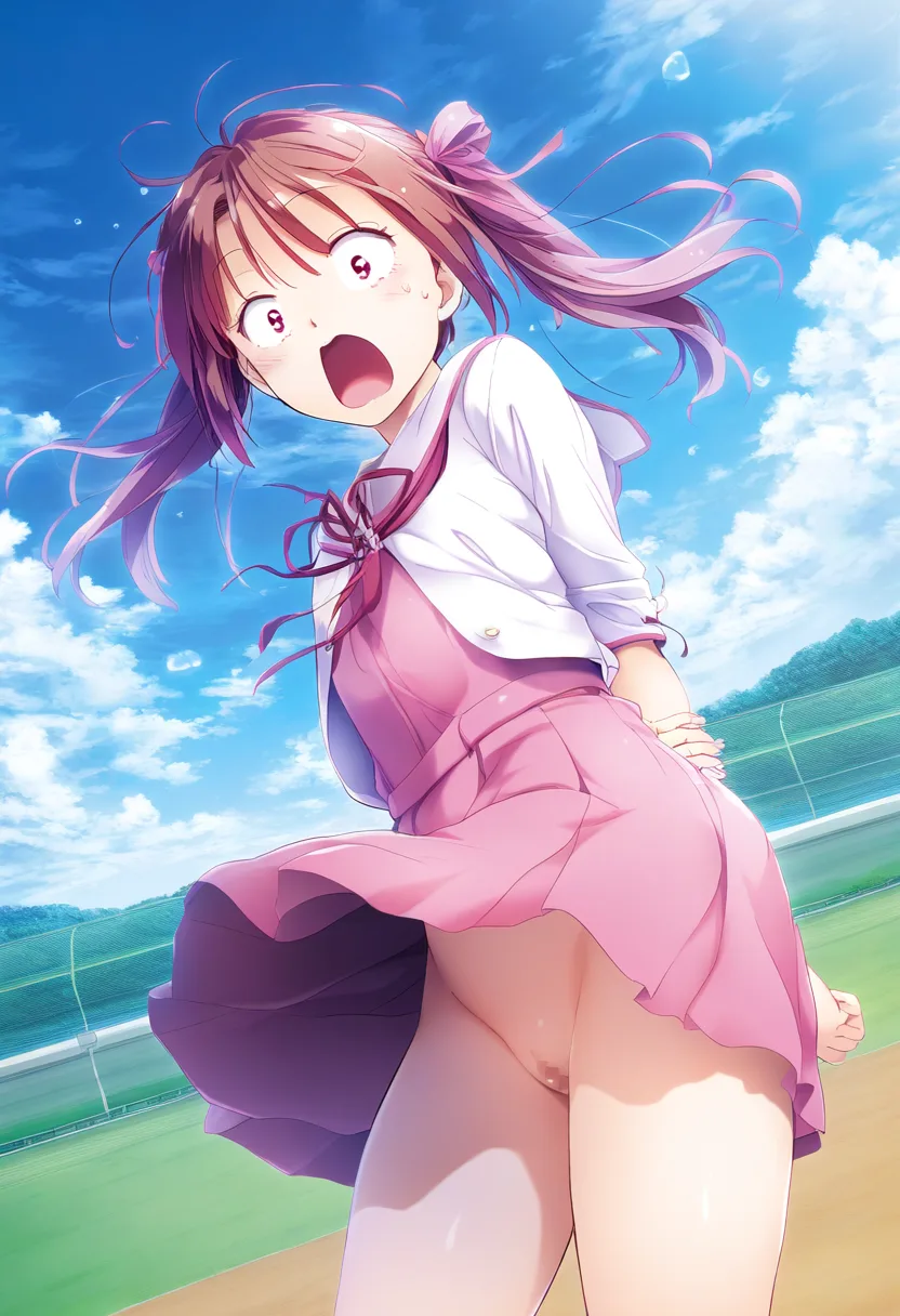 制服が可愛い女子。やらかした模様。