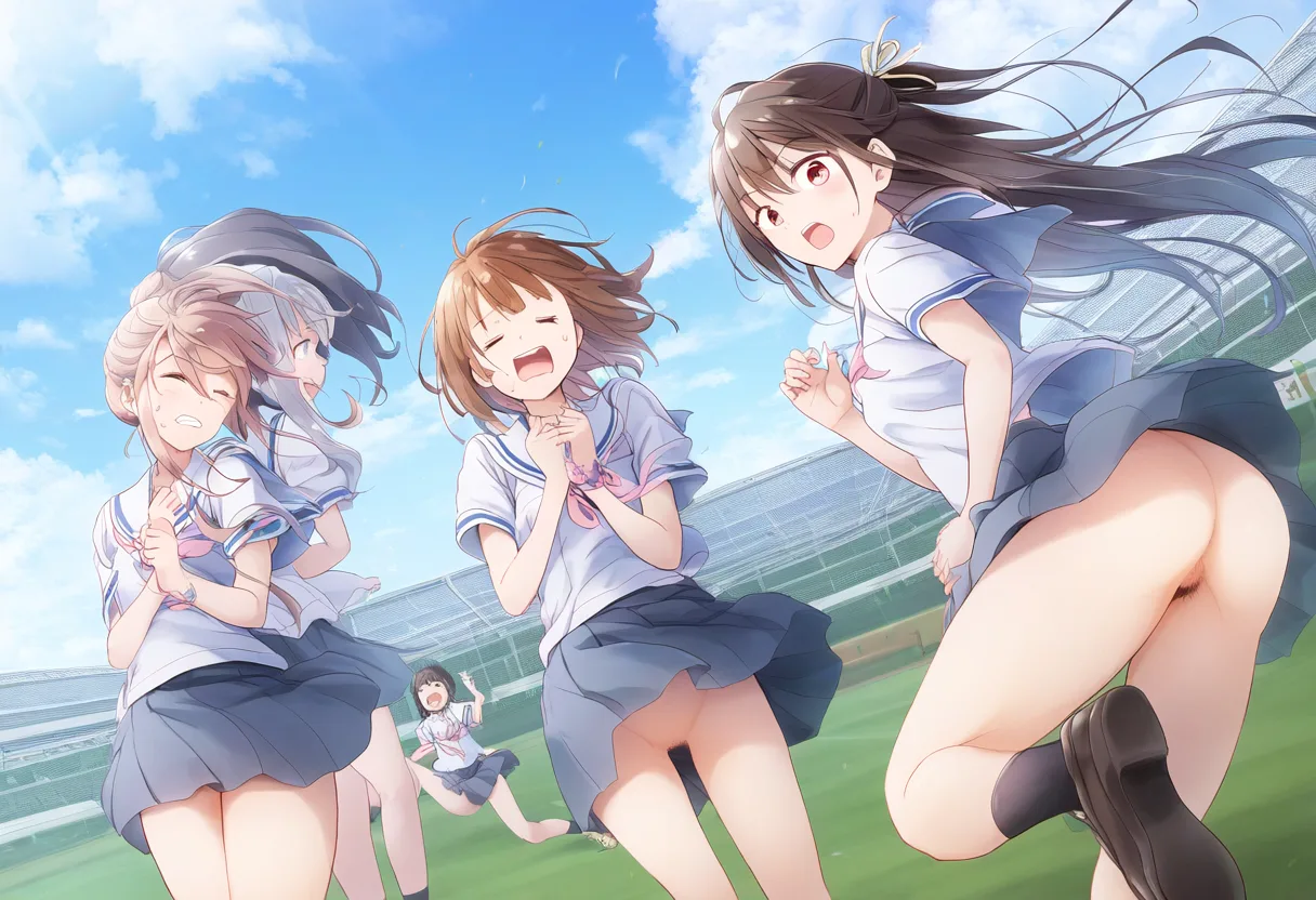 思いっきり丸見えな3人。