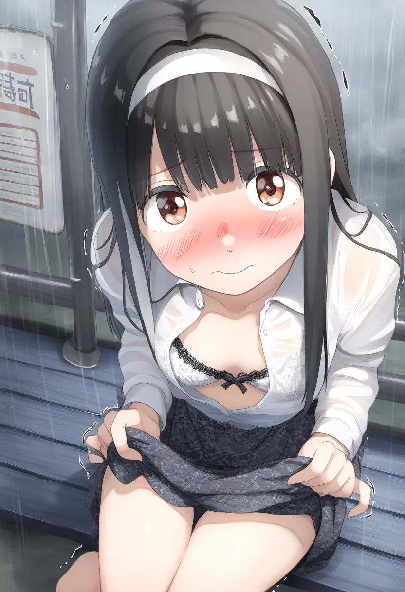 恥ずかしいけど寒いので脱ぐ。