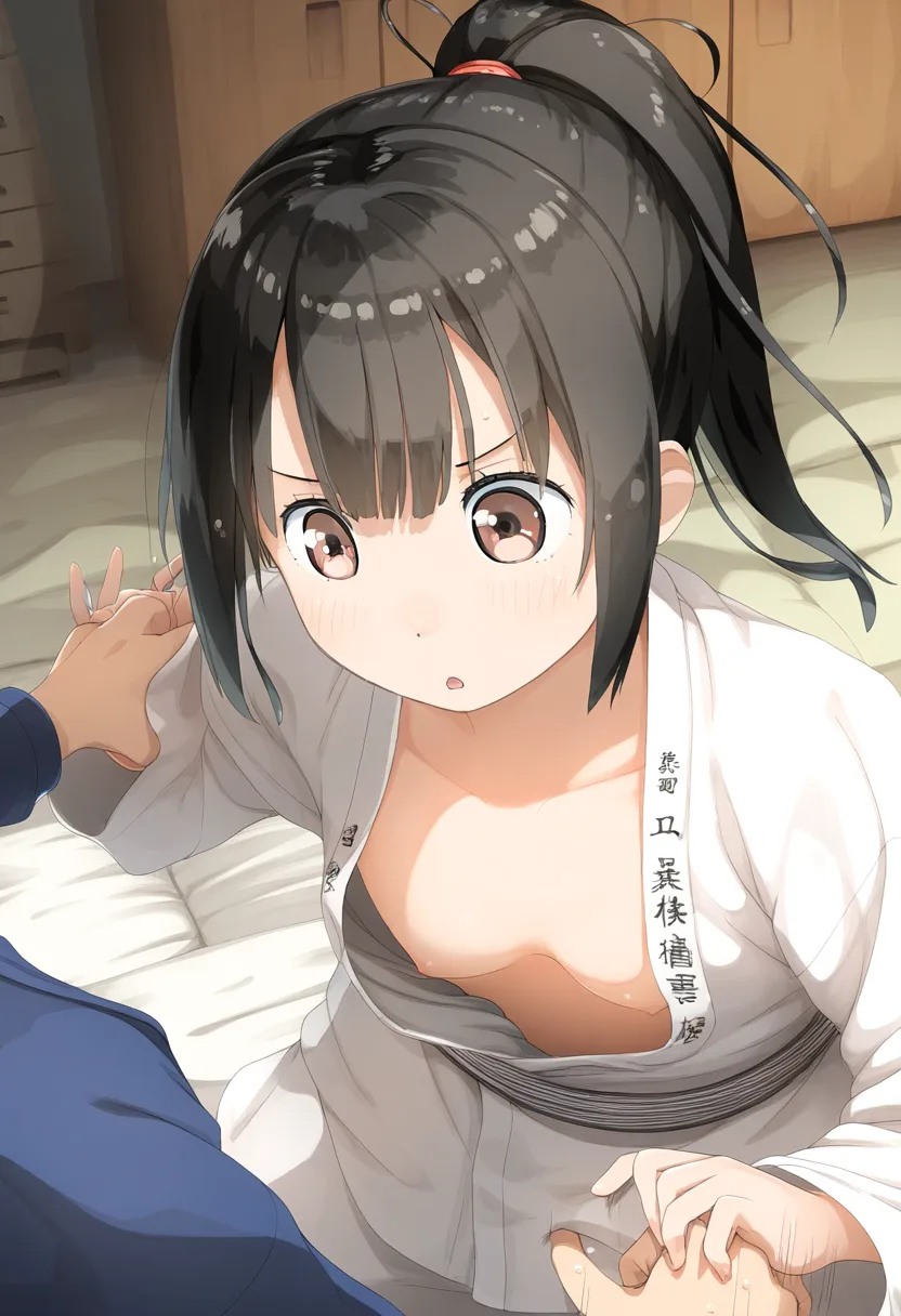 柔道女子は集中している。