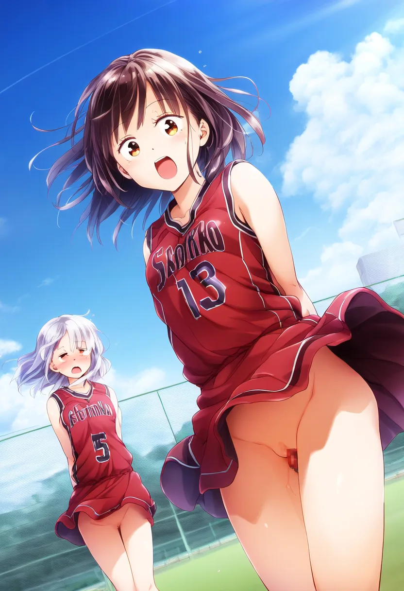 罰を受けている女子はバイブ的なものを入れられている。