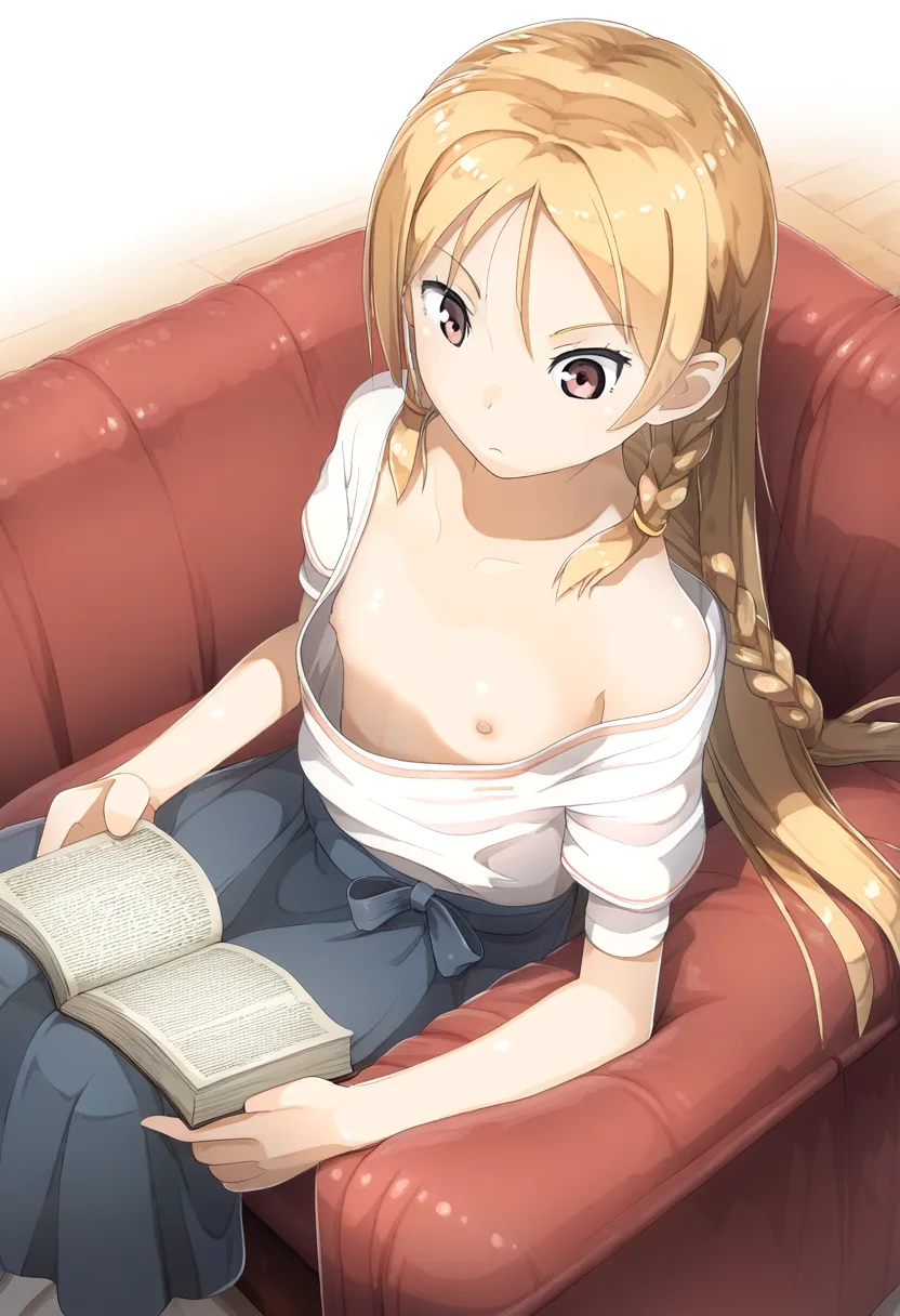 金髪の可愛い女の子の乳首が可愛い