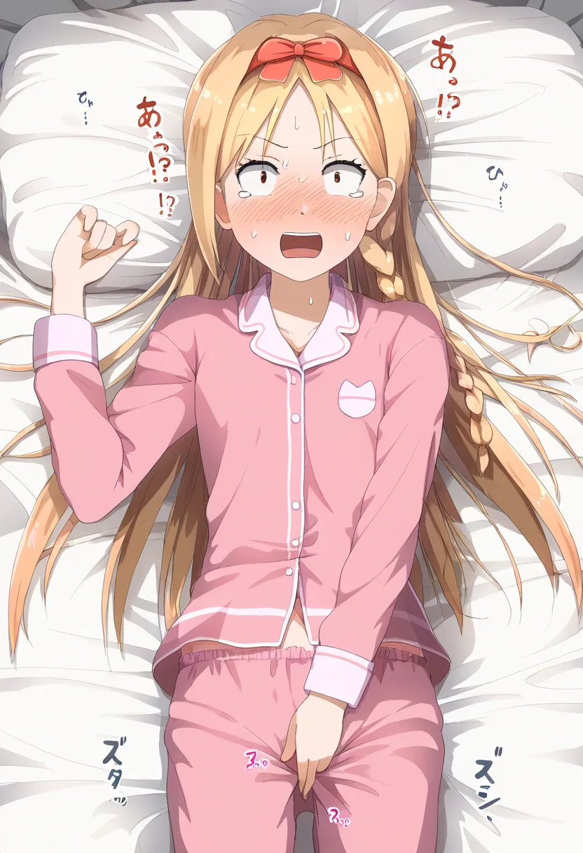 金髪娘がちょうどオナニーしてた