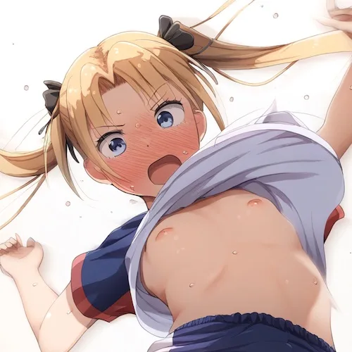 バレーボール女子の胸ちらというか胸モロ