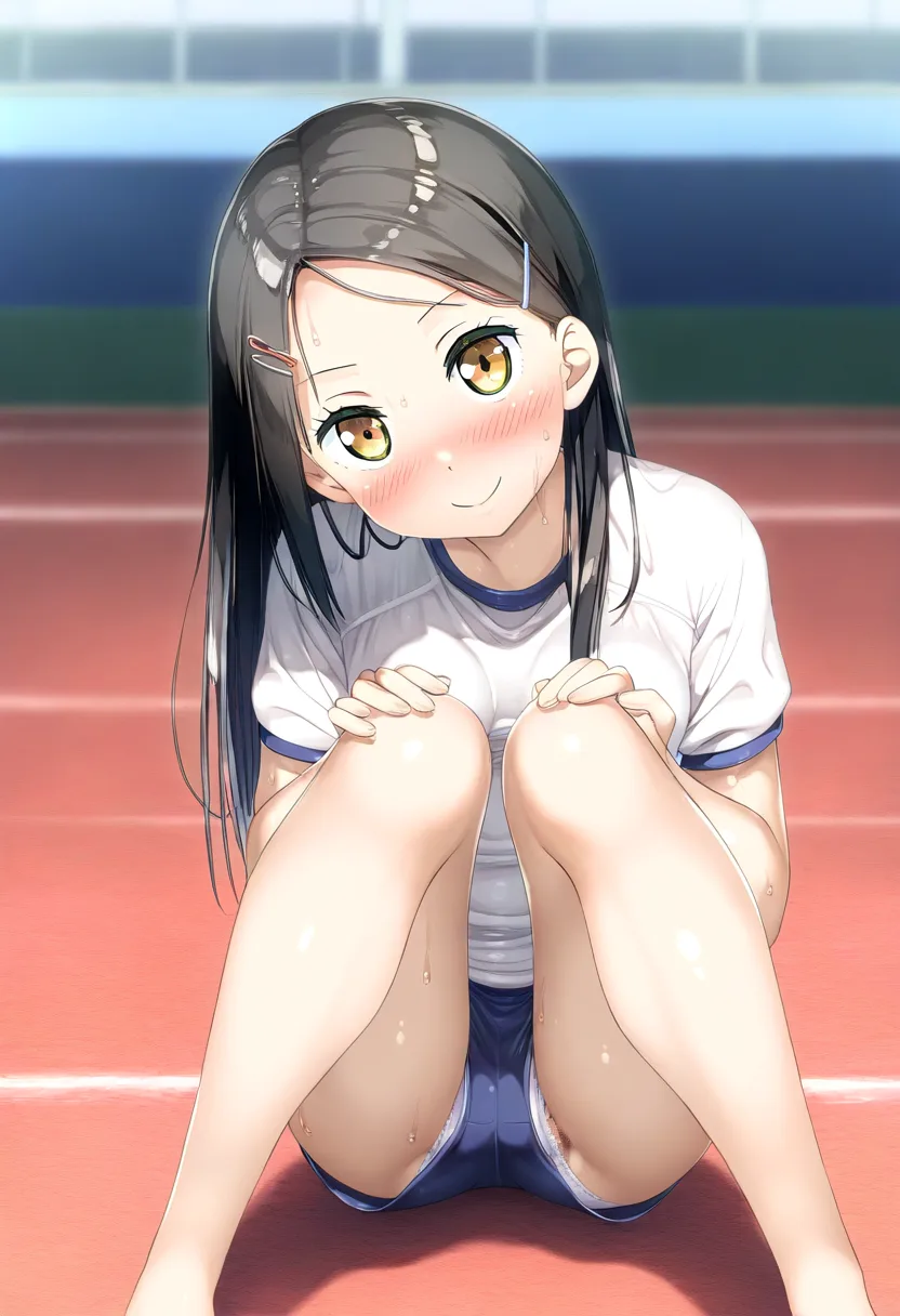 具が見えそうなおでこ系女子