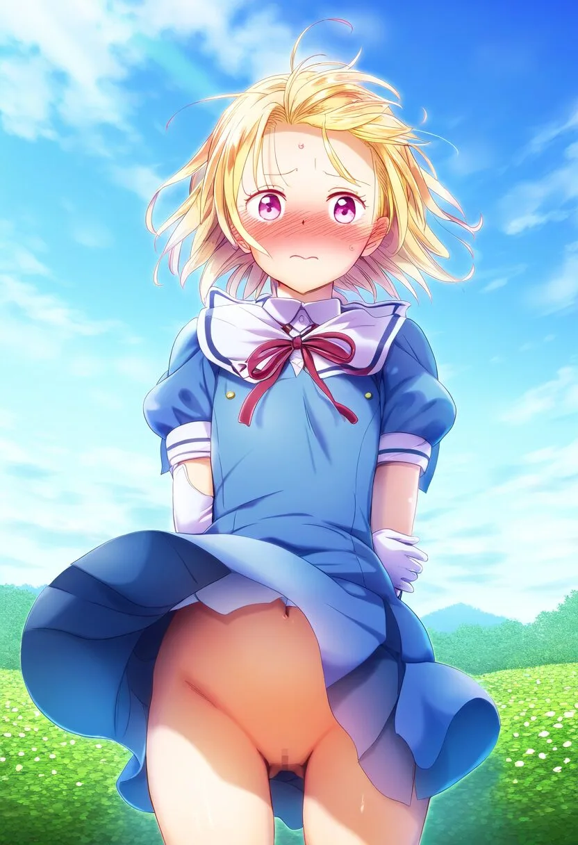 ノーパンで外立ちする聡明なる姫様