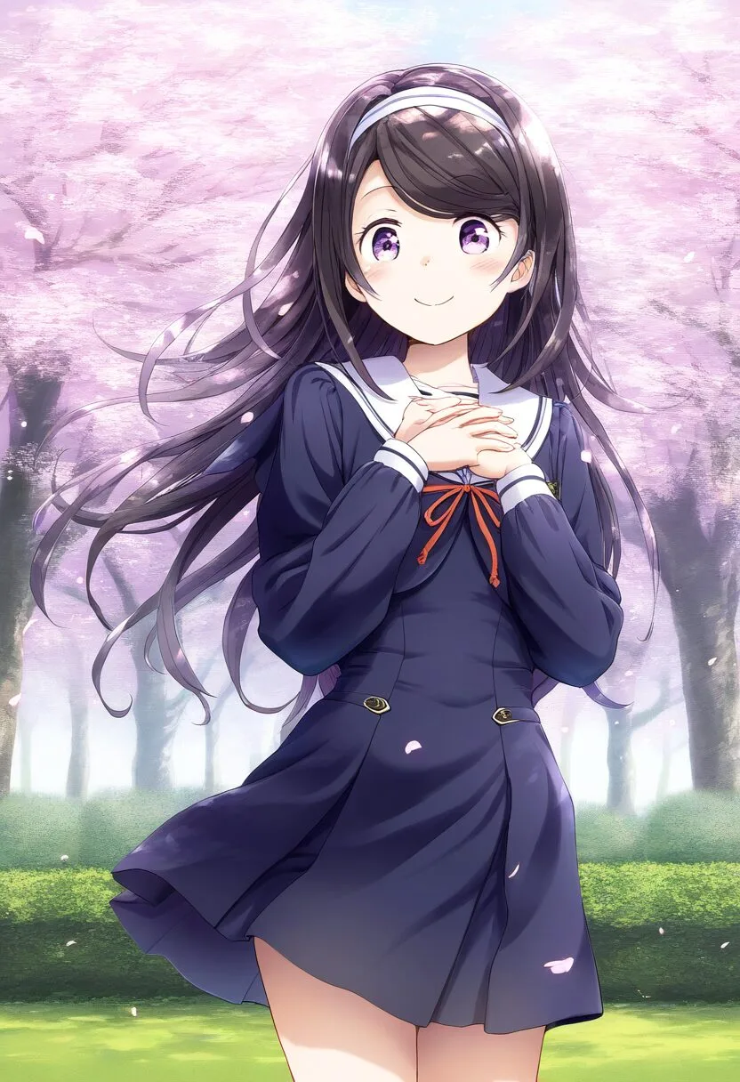 あどけなさ１００％女子は桜の木の下にいる