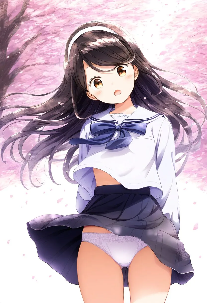 パンチラあどけない女の子