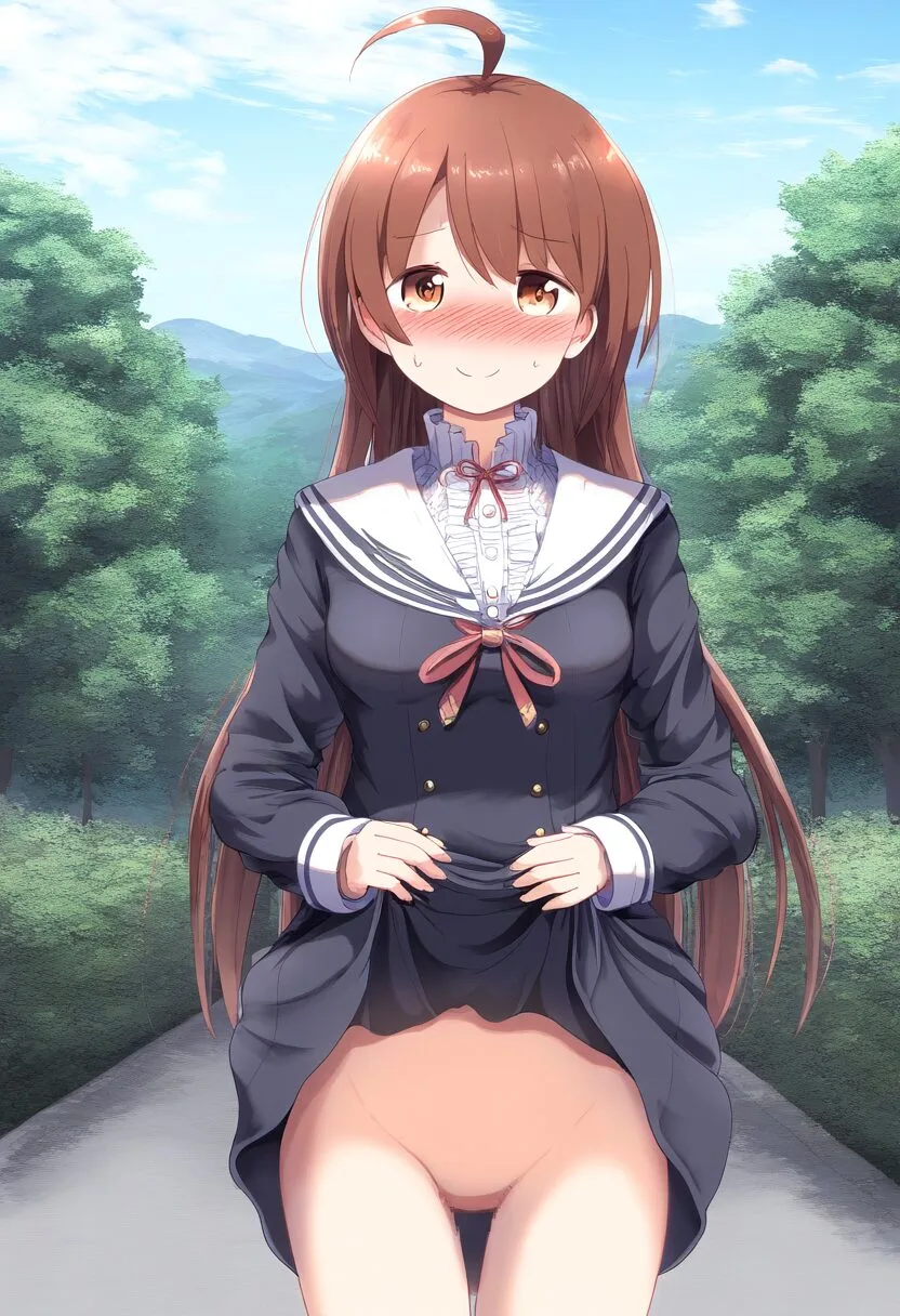 優しいお姉さんはノーパンなのに恥ずかしくない