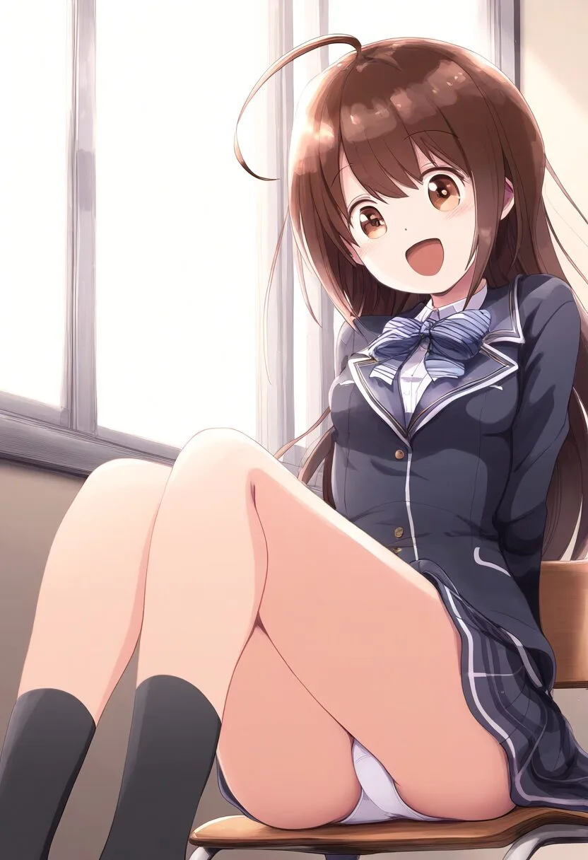 優しそうなお姉さんはパンツ見えちゃってる