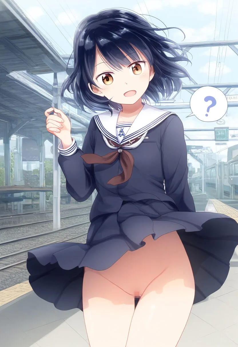 張華りんはノーパンなのに気づかない
