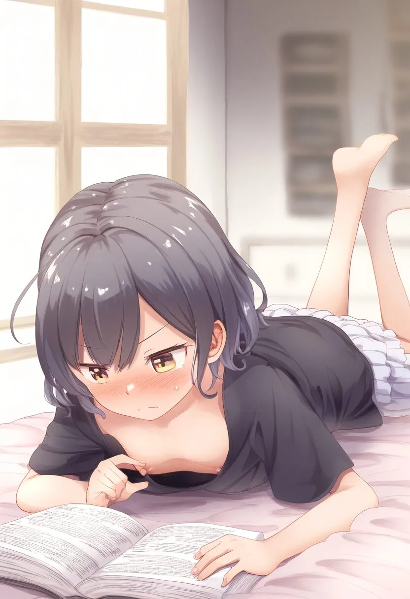 本を読んでいる張華りん