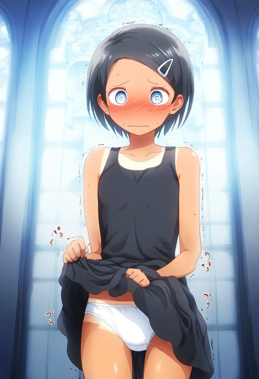 シスターのみおはたくし上げる