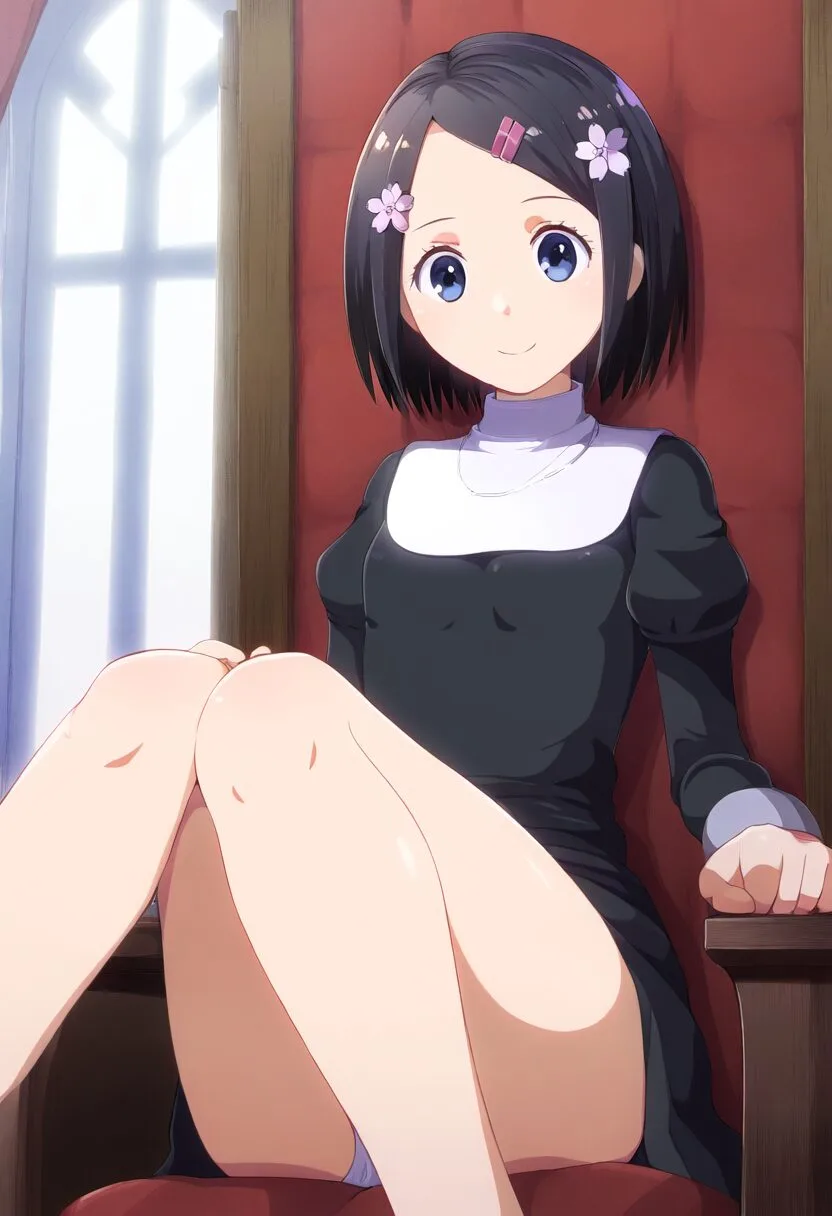丸出しなのに気づかないぱっつん黒髪委員長