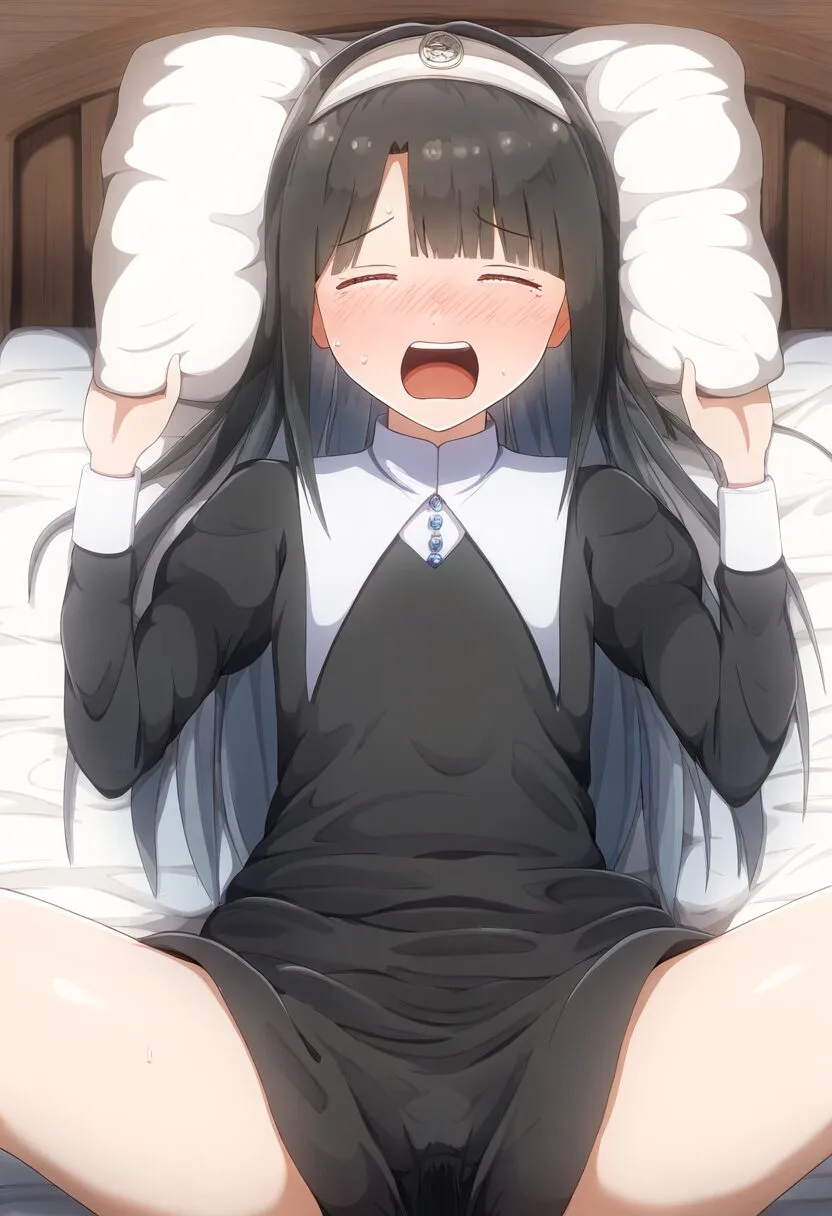 黒髪ぱっつん女子はオナニー中