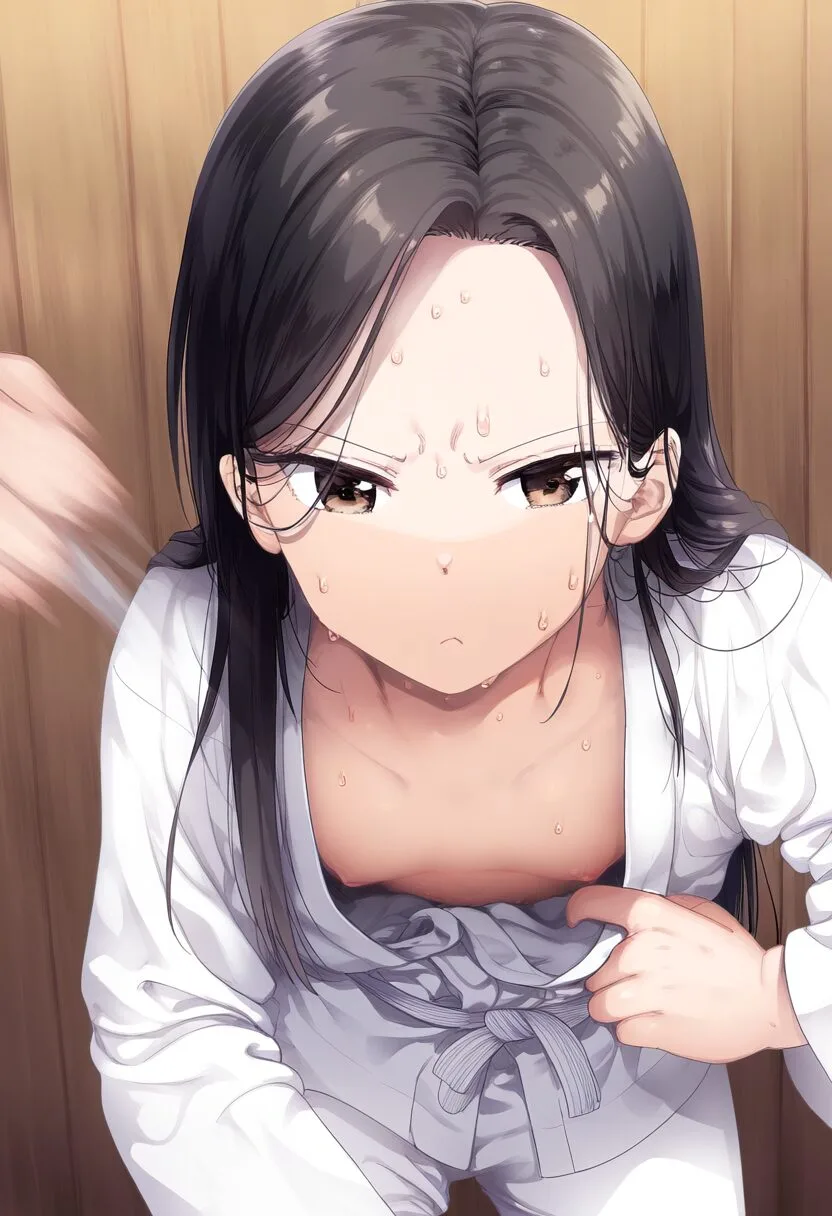 祈守ゆずはと柔道中に乳首チラリ-1