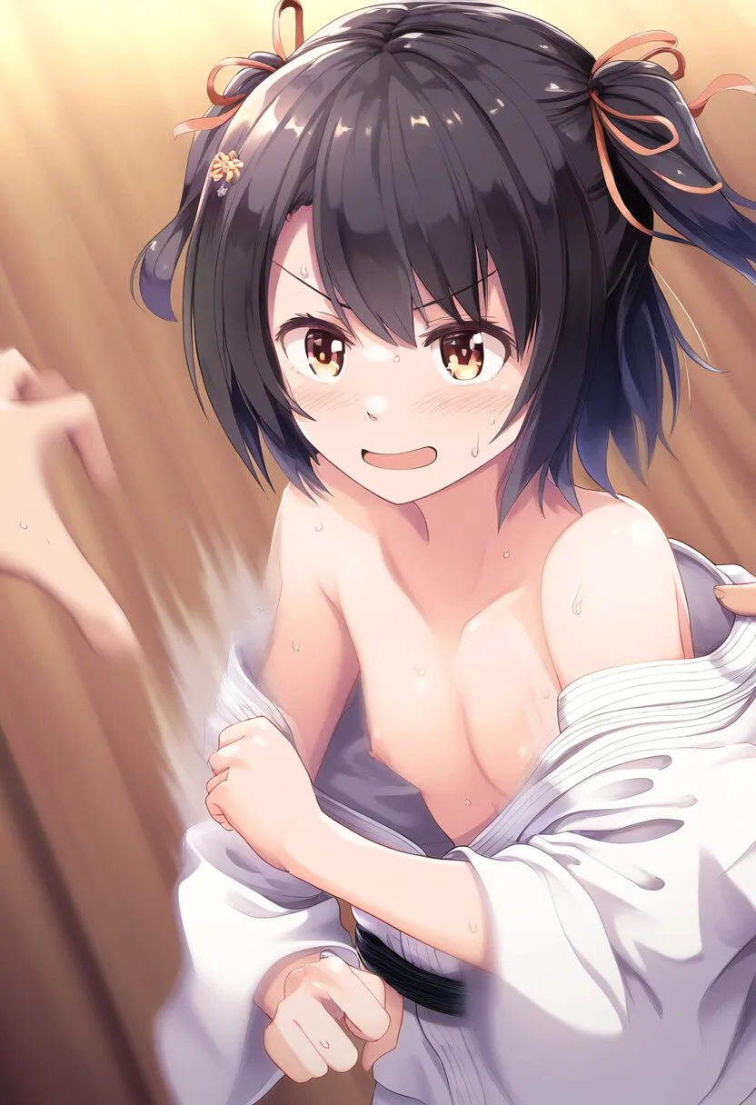 柔道中におっぱいポロリな歌原