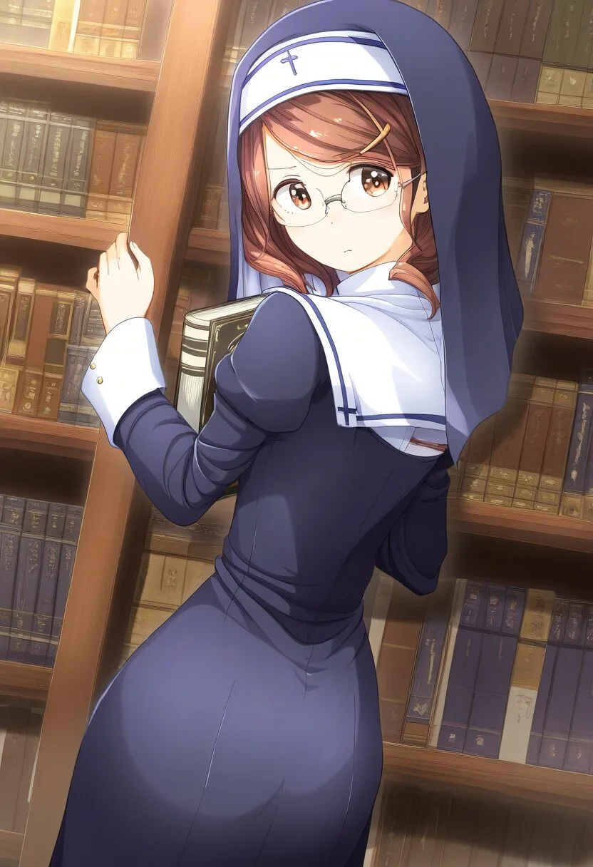 シスターパンツがモロ見え。