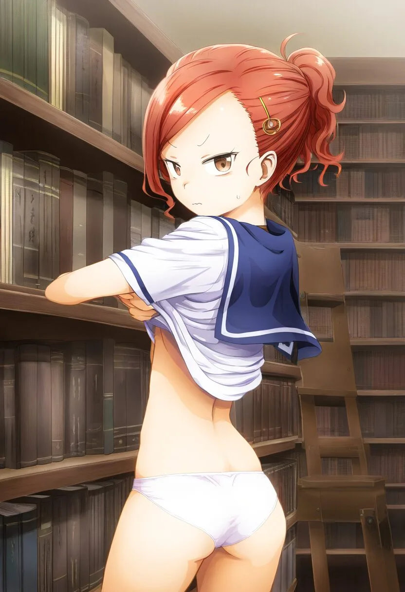 高いところにあるものをとるあかね