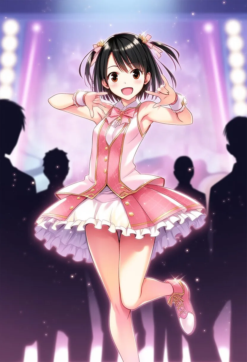 みつきはアイドルなので、歌って踊る。
