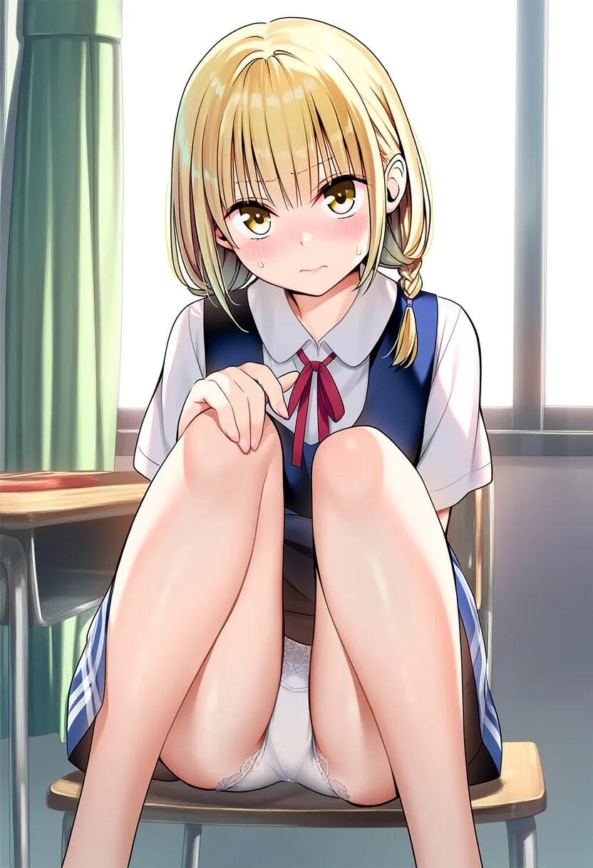 気づいてしまった金髪でロングヘアな女子
