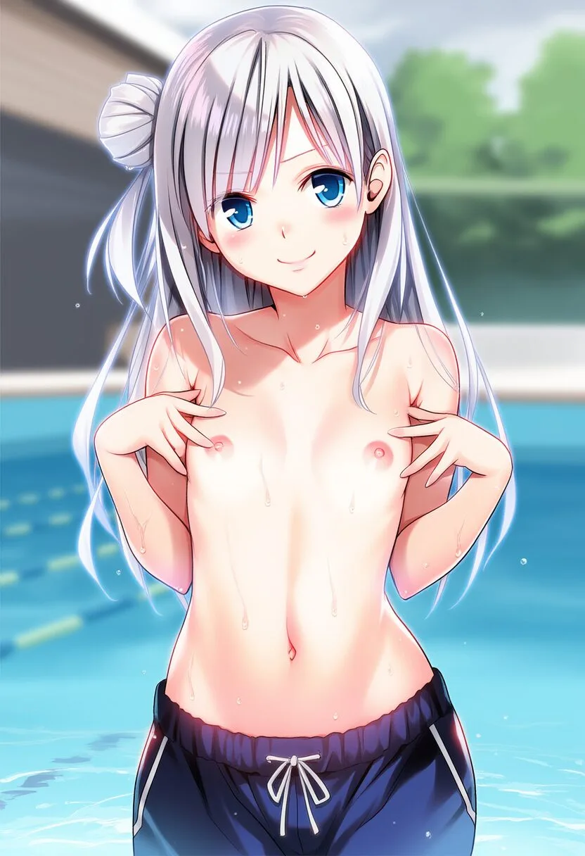 可愛い銀髪女子は顔が近い