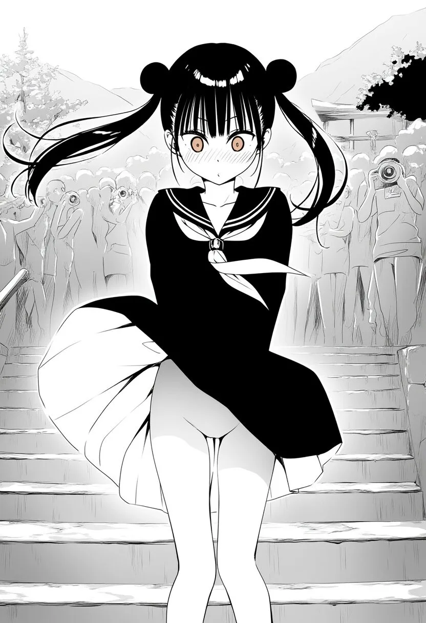 可愛らしい女子はノーパンで撮影されている