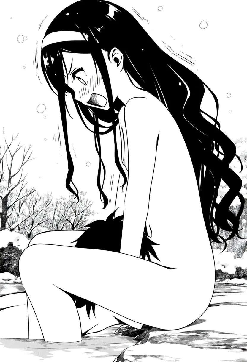 あどけない女子は冬の温泉で臭われてしまう