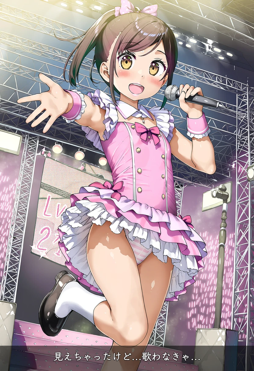 アイドルの深星まどかはライブ中にパンチラ